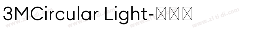3MCircular Light字体转换